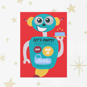 Invitation d'anniversaire de deux ans pour garçons