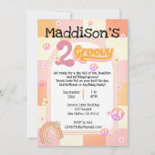 Invitation d'anniversaire de deux filles Super (Devant)
