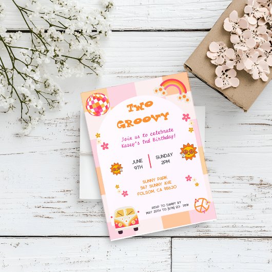 Invitation d'anniversaire de deux filles Super