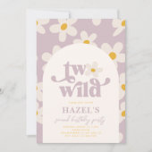 Invitation d'anniversaire de deux marguerites sauv (Devant)