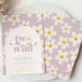 Invitation d'anniversaire de deux marguerites sauv