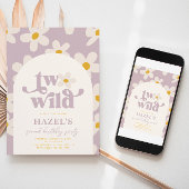 Invitation d'anniversaire de deux marguerites sauv