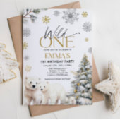 Invitation d'anniversaire de deux ours sauvages, 2