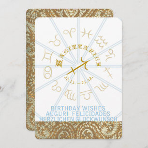 Invitation d'anniversaire de ~ d'HOROSCOPE -