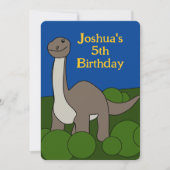 Invitation d'anniversaire de Dino (Devant)