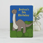 Invitation d'anniversaire de Dino (Debout devant)