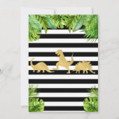 Invitation d'anniversaire de Dinosaur (Dos)