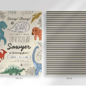 Invitation d'anniversaire de Dinosaur