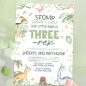 Invitation d'anniversaire de Dinosaur, ÉDITABLE Tr