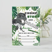Invitation d'anniversaire de Dinosaur - Roarsome K (Debout devant)