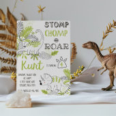 Invitation d'anniversaire de Dinosaur, Stomps Chom