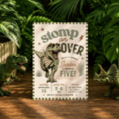 Invitation d'anniversaire de dinosaure