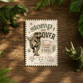 Invitation d'anniversaire de dinosaure