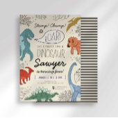 Invitation d'anniversaire de dinosaure