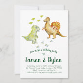 Invitation d'anniversaire de dinosaure (Devant)