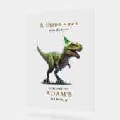 Invitation d'anniversaire de dinosaure, Anniversai (Angle)