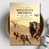 Invitation d'anniversaire de dinosaure, Anniversai