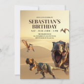 Invitation d'anniversaire de dinosaure, Anniversai (Devant)