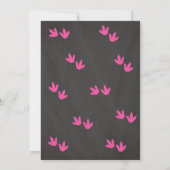 Invitation d'anniversaire de dinosaure de (Dos)