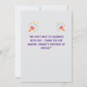 Invitation d'anniversaire de Dinosaure - Jungle Ki (Dos)