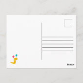 Invitation d'anniversaire de dinosaure mignon pour (Dos)