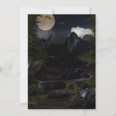 Invitation d'anniversaire de dinosaure réaliste co (Dos)