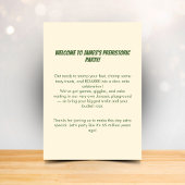 Invitation d'anniversaire de dinosaure Stomp Chomp