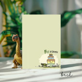 Invitation d'anniversaire de dinosaure TRex mignon