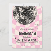 Invitation d'anniversaire de Disco (Devant)