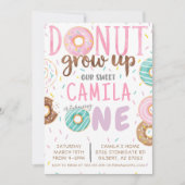 Invitation d'anniversaire de Donut (Devant)