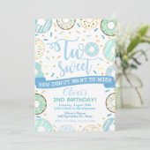 Invitation d'anniversaire de Donut Deux soirées do (Debout devant)