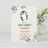 Invitation d'anniversaire de douche d'animaux de z (Debout devant)