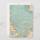 Invitation d'anniversaire de douche de voyage (Dos)