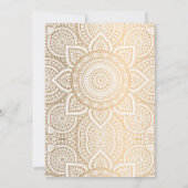 Invitation d'anniversaire de douche d'éléphant ind (Dos)