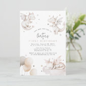 Invitation d'anniversaire de dragon pour enfants (Debout devant)