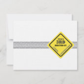 Invitation d'anniversaire de enfant - camion à (Dos)