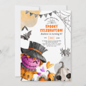 Invitation d'anniversaire de enfant de l'épouvanta (Devant)