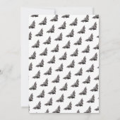 Invitation d'anniversaire de enfant de l'épouvanta (Dos)