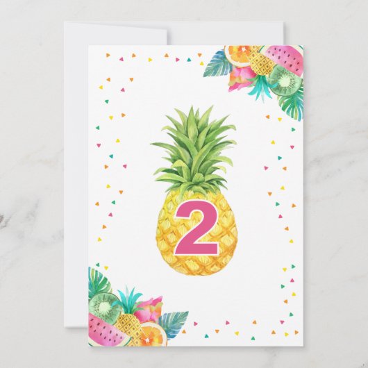 Invitation d'anniversaire de enfant de Twotti (Dos)