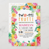 Invitation d'anniversaire de enfant de Twotti (Devant / Derrière)