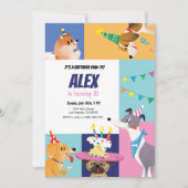 Invitation d'Anniversaire de enfant Paw-ty (Devant)