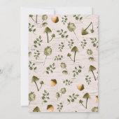 Invitation d'anniversaire de fée de la forêt encha (Dos)