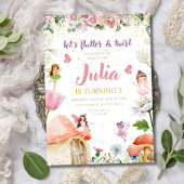 Invitation d'anniversaire de fée florale, Filles d
