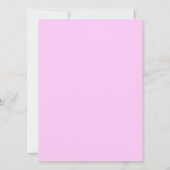 Invitation d'anniversaire de fée pour filles (Dos)