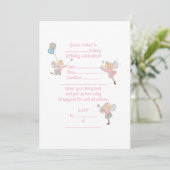 Invitation d'anniversaire de fées blondes (Debout devant)