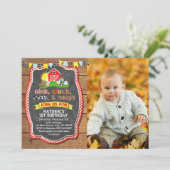 Invitation d'anniversaire de ferme (Debout devant)