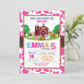 Invitation d'anniversaire de ferme (Debout devant)