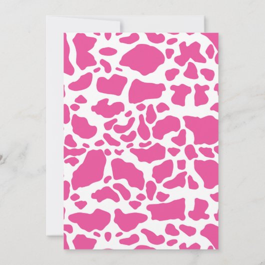 Invitation d'anniversaire de ferme (Dos)