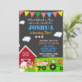 Invitation d'anniversaire de ferme Barnyard (Debout devant)