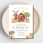 Invitation d'anniversaire de ferme, Barnyard Boys